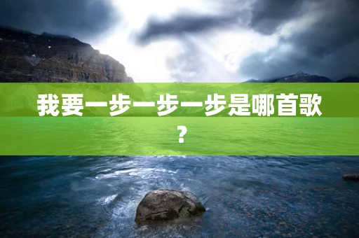 我要一步一步一步是哪首歌？