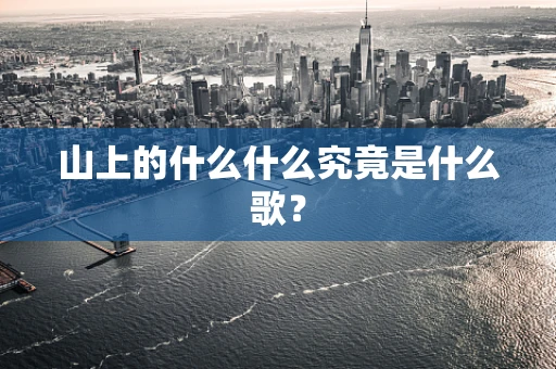 山上的什么什么究竟是什么歌？