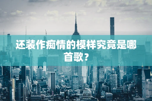还装作痴情的模样究竟是哪首歌？