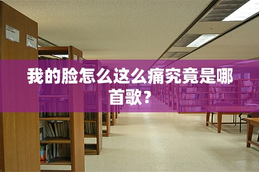 我的脸怎么这么痛究竟是哪首歌？