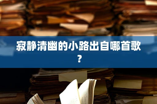 寂静清幽的小路出自哪首歌？
