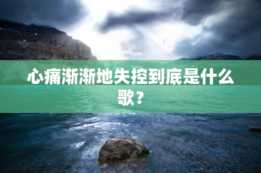 心痛渐渐地失控到底是什么歌？
