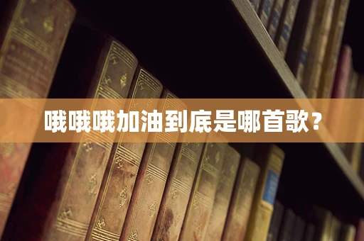 哦哦哦加油到底是哪首歌？