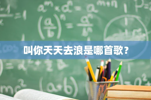 叫你天天去浪是哪首歌？