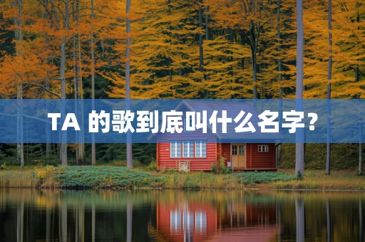 TA 的歌到底叫什么名字？