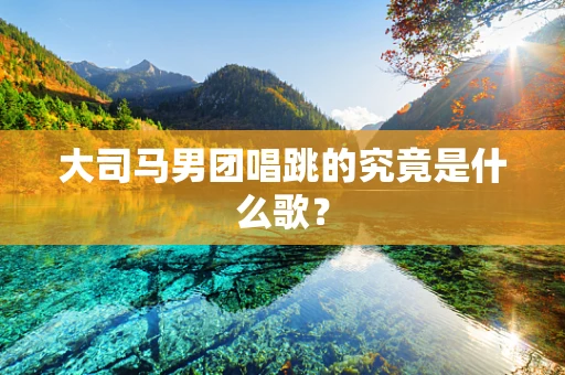 大司马男团唱跳的究竟是什么歌？
