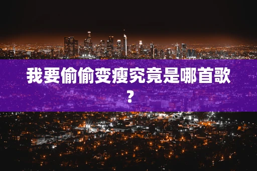 我要偷偷变瘦究竟是哪首歌？