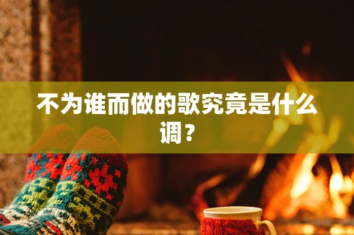 不为谁而做的歌究竟是什么调？