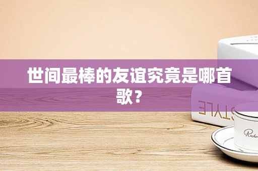 世间最棒的友谊究竟是哪首歌？