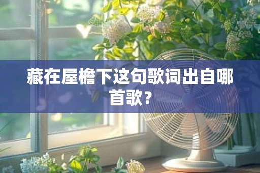 藏在屋檐下这句歌词出自哪首歌？