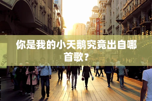你是我的小天鹅究竟出自哪首歌？