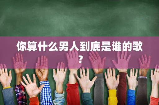 你算什么男人到底是谁的歌？