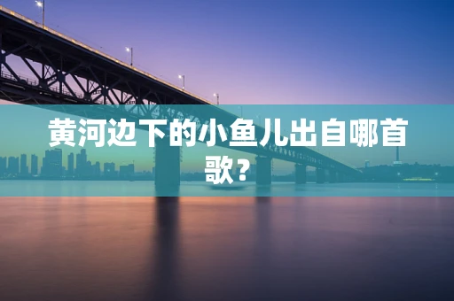 黄河边下的小鱼儿出自哪首歌？