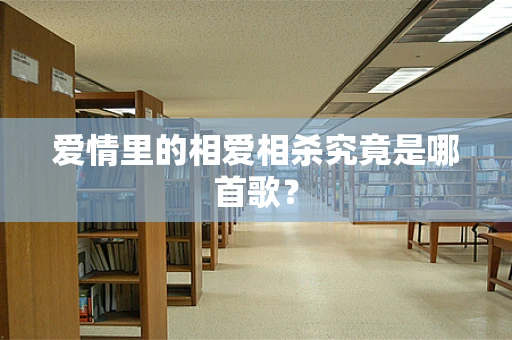 爱情里的相爱相杀究竟是哪首歌？