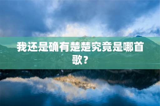 我还是确有楚楚究竟是哪首歌？