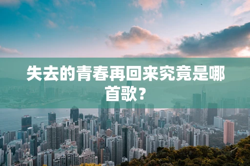 失去的青春再回来究竟是哪首歌？