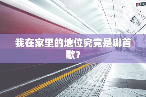我在家里的地位究竟是哪首歌？