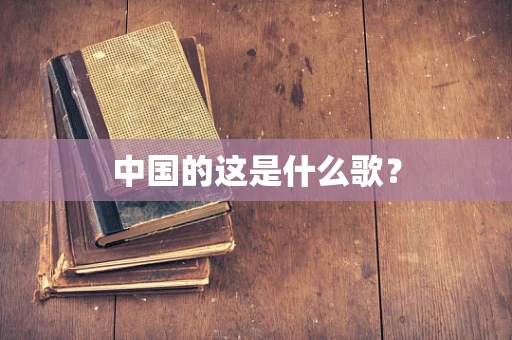 中国的这是什么歌？