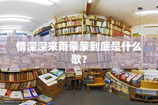 情深深来雨蒙蒙到底是什么歌？