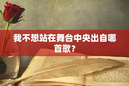 我不想站在舞台中央出自哪首歌？