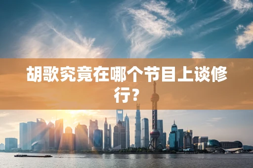 胡歌究竟在哪个节目上谈修行？