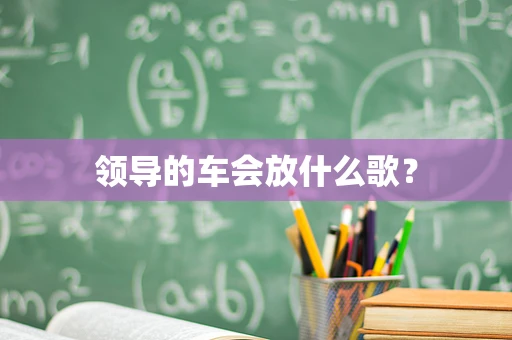 领导的车会放什么歌？