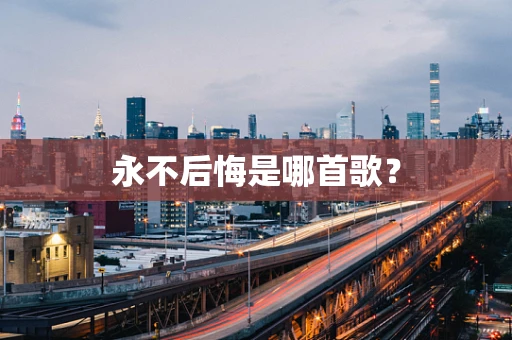 永不后悔是哪首歌？