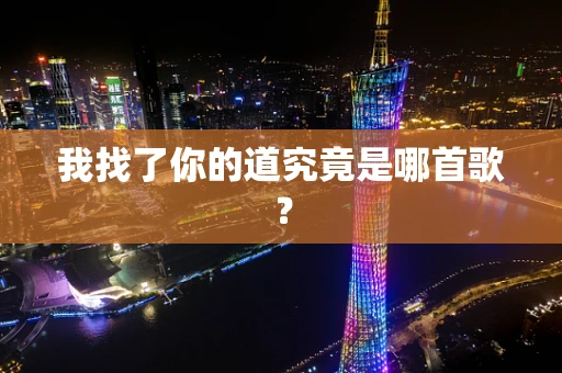 我找了你的道究竟是哪首歌？