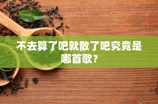 不去算了吧就散了吧究竟是哪首歌？