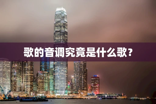 歌的音调究竟是什么歌？