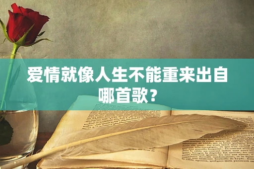 爱情就像人生不能重来出自哪首歌？