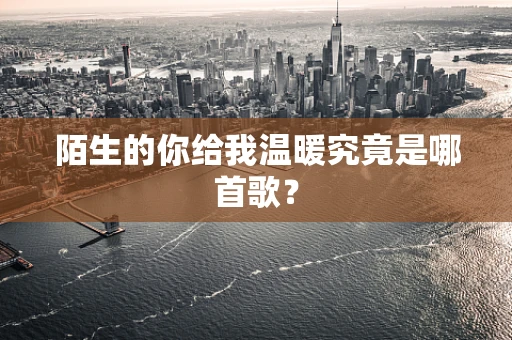 陌生的你给我温暖究竟是哪首歌？