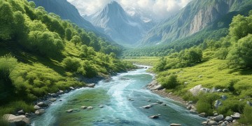 山里一条弯曲的河出自哪首歌？