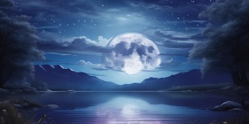 月亮爬上夜空出自哪首歌？
